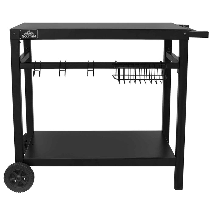 BBQ / Plancha Trolley For Outdoor Grilling/Cooking With Utensil Holder - DG45