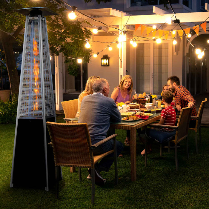 Pyramid Gas Patio Heater 13kW For Commercial & Domestic Use, Black - DG98
