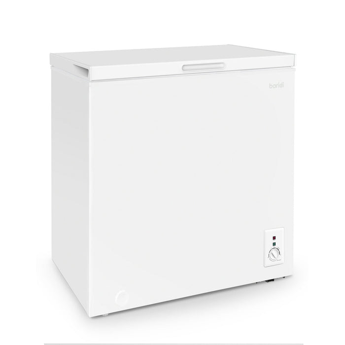 Baridi Freestanding Chest Freezer, 142L, Garage and Outbuilding Safe, Adj. Thermostat, White - DH120