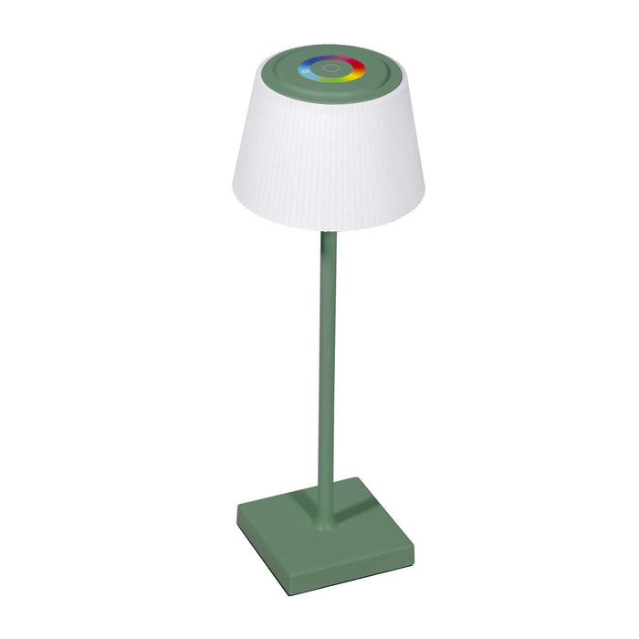 Rechargeable Table Lamp for Home, Office, Restaurants, RGB Colours - Green - DH214