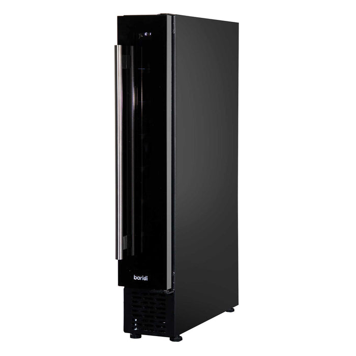 Baridi 7 Bottle 15cm Slim Wine Cooler with Digital Touch Screen Controls - Black - DH76