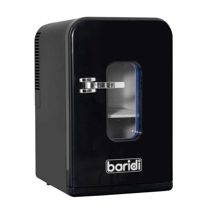 Baridi 15L Mini Fridge Cooler, 12V/230V, For Makeup, Cars, Bedrooms, Camping, Black - DH95
