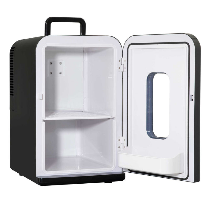 Baridi 15L Mini Fridge Cooler, 12V/230V, For Makeup, Cars, Bedrooms, Camping, Black - DH95