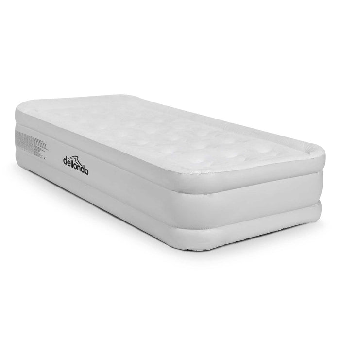 Single High-Raised Air Bed with Removable Electric Pump & Carry Bag - DL144