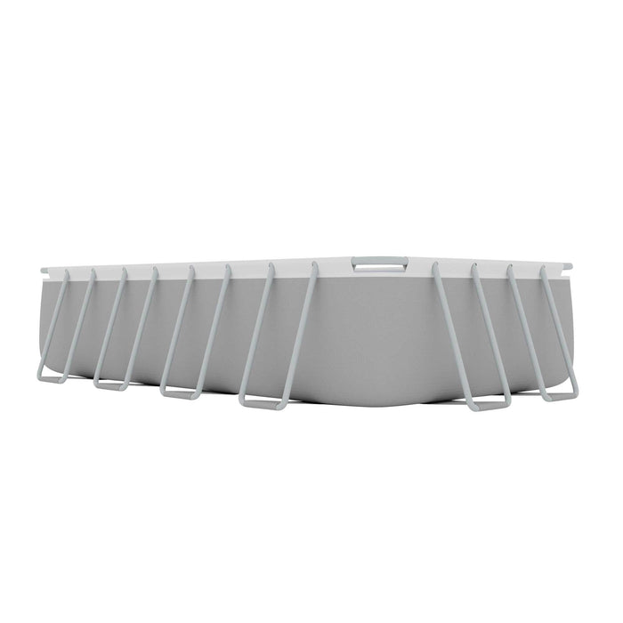 18ft Deluxe Steel Frame Swimming Pool, Rectangular With Filter Pump - DL22