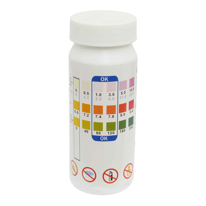 3-In-1 Chlorine, PH & Alkalinity Test Strips - DL32