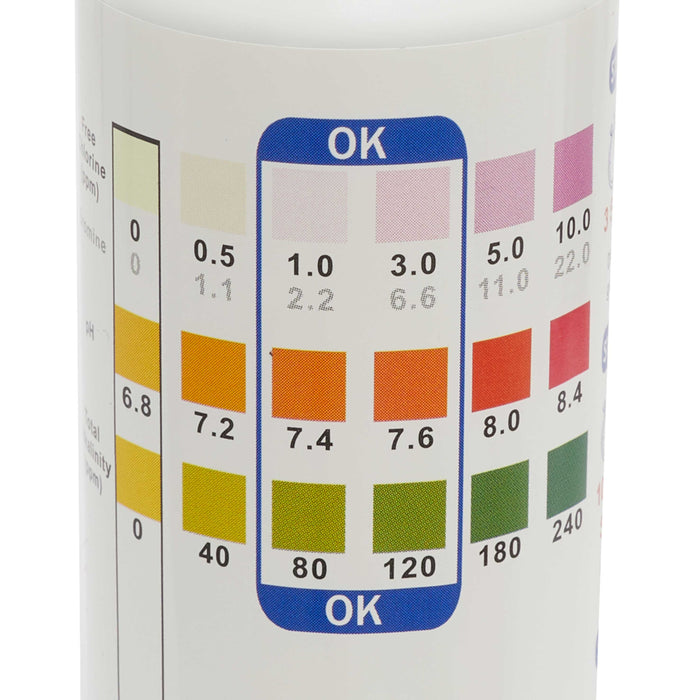 3-In-1 Chlorine, PH & Alkalinity Test Strips - DL32
