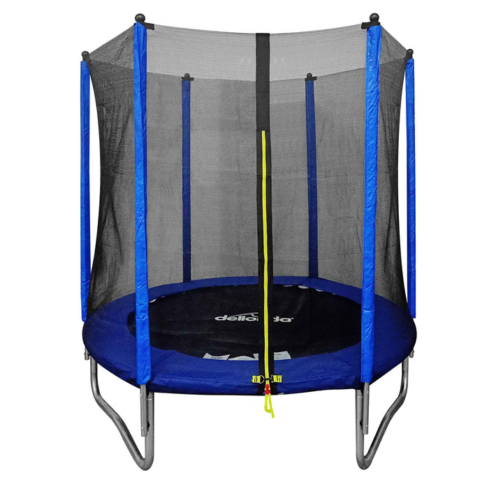 6ft Heavy Duty Outdoor Trampoline For Kids With Safety Enclosure Net - DL66