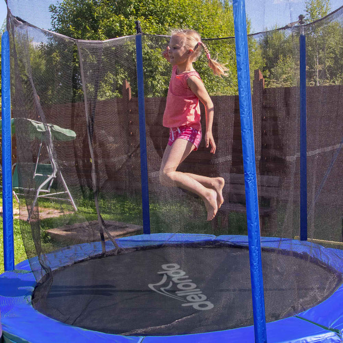 6ft Heavy Duty Outdoor Trampoline For Kids With Safety Enclosure Net - DL66
