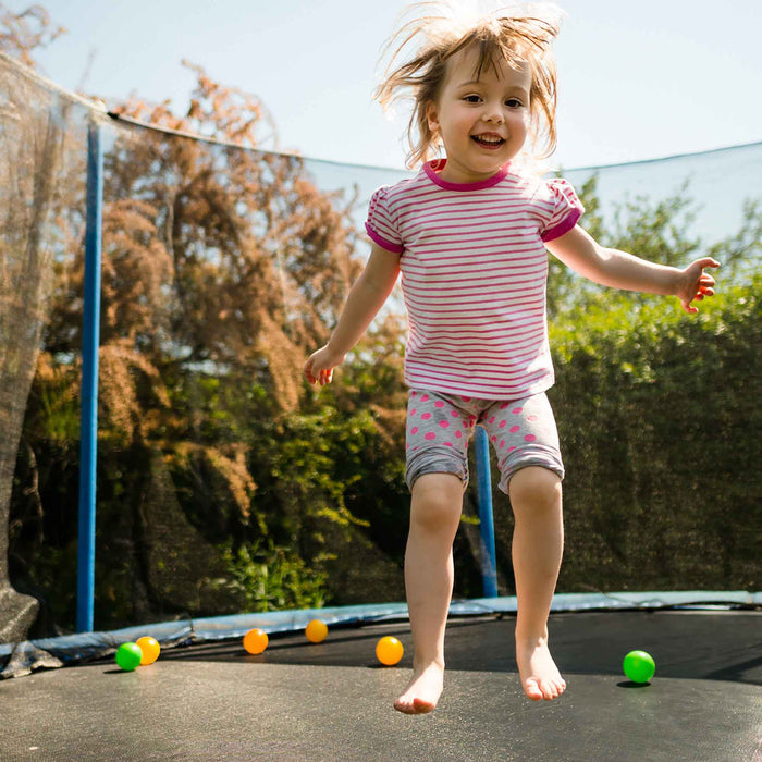 10ft Heavy-Duty Outdoor Trampoline For Kids With Safety Enclosure Net - DL68