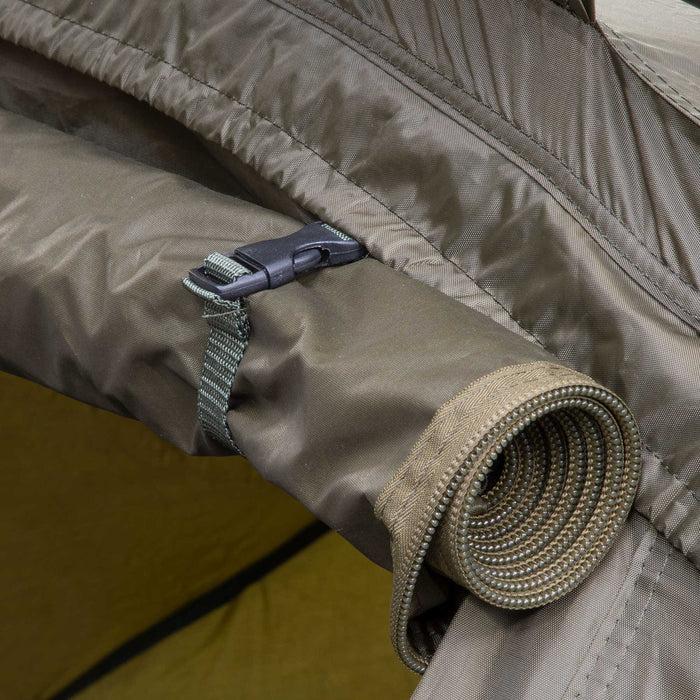 2-Man Fishing Bivvy/Carp Tent, Lightweight & Waterproof with Two Bedchairs - DL142